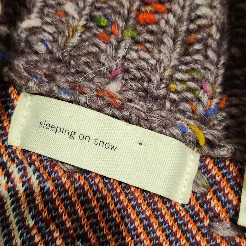 ANTHROPOLOGIE ▪️’Sleeping in Snow’‎ Foret Cardigan Sweater. Rare - Picture 7 of 8